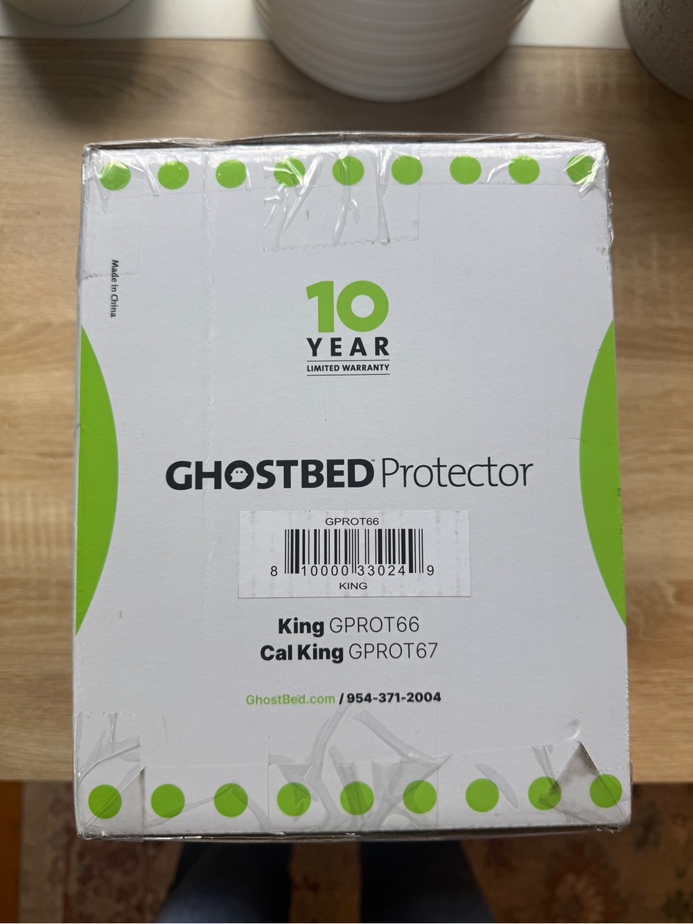 Ghostbed King Mattress Protector - new in box